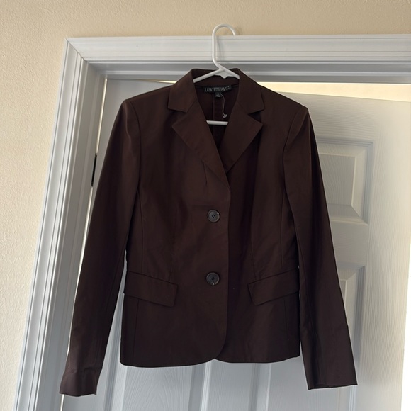 Lafayette 148 New York Jackets & Blazers - Lafayette 148 Brown 2 Button Down Blazer Jacket